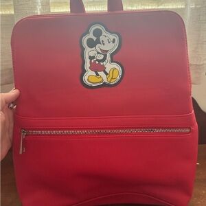 Disney Red Backpack with Mickey Mouse Design
